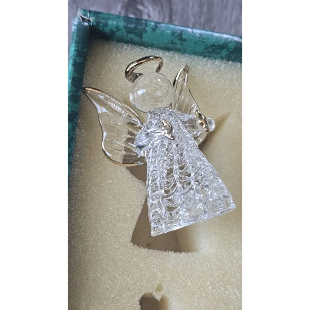 Vintage 13pc Spun Glass Christmas Nativity Jesus Creche Animals Kings Angel..